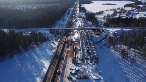 Осуществлён монтаж пути арочного пролетного строения дороги М-1 «Беларусь» - изображение 2