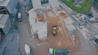 Работа цементно-бетонного завода (ЦБЗ)